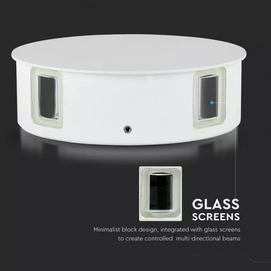 Aplica LED 4W rotunda Corp Alb Alb Cald