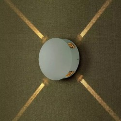 Aplica LED 4W rotunda Corp Alb Alb Cald