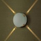 Aplica LED 4W rotunda Corp Alb Alb Cald
