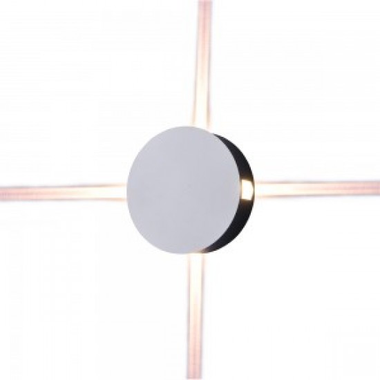 Aplica LED 4W rotunda Corp Alb Alb Cald