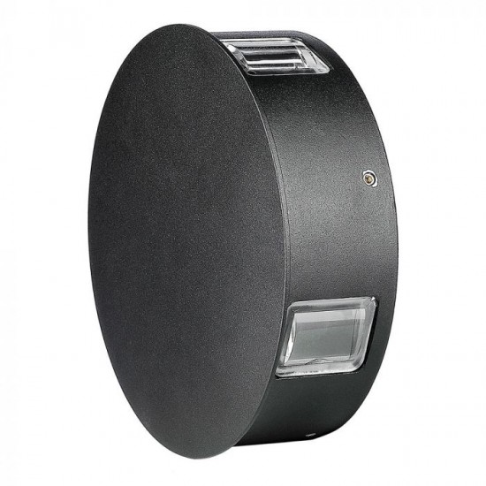 Aplica LED 4W rotunda Corp Negru Alb Cald