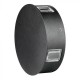 Aplica LED 4W rotunda Corp Negru Alb Cald