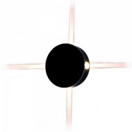 Aplica LED 4W rotunda Corp Negru Alb Cald