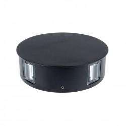Aplica LED 4W rotunda Corp Negru Alb Cald