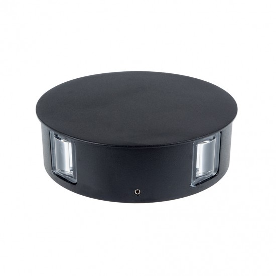 Aplica LED 4W rotunda Corp Negru Alb Cald