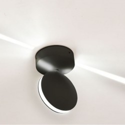 Aplica LED 7W Corp Negru Alb Cald