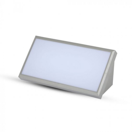 Aplica LED de exterior 20W dreptunghiulara gri IP65