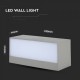 Aplica LED de exterior 12W gri iluminare sus jos IP65
