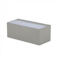 Aplica LED de exterior 12W gri iluminare sus jos IP65