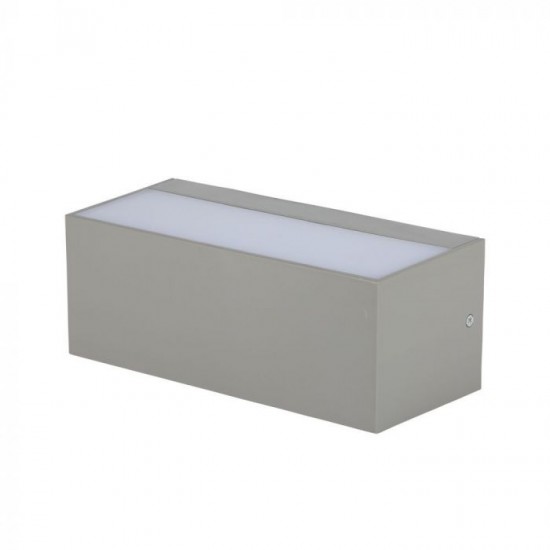 Aplica LED de exterior 12W gri iluminare sus jos IP65
