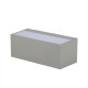 Aplica LED de exterior 12W gri iluminare sus jos IP65