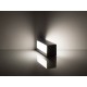 Aplica LED de exterior 12W gri iluminare sus jos IP65