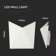 Aplica LED 5W Corp Alb Alb Cald