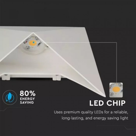 Aplica LED 5W Corp Alb Alb Cald