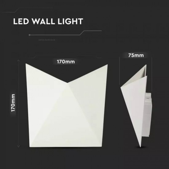 Aplica LED 5W Corp Alb Alb Neutru