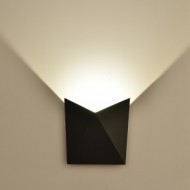 Aplica LED 5W Corp Negru Alb Cald