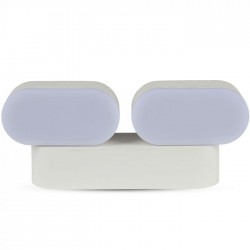 Aplica LED dubla 12W Corp Alb Orientabil Alb Cald