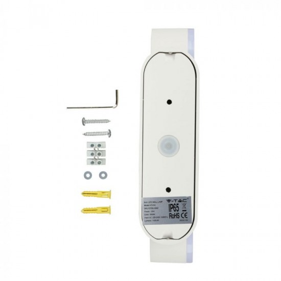 Aplica LED dubla 12W Corp Alb Orientabil Alb Cald