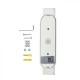 Aplica LED dubla 12W Corp Alb Orientabil Alb Cald