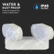 Aplica LED dubla 12W Corp Alb Orientabil Alb Cald