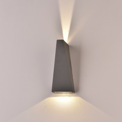 Aplica LED 6W Corp Gri Alb Cald