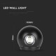 Aplica LED 6W glob Corp Negru Alb Neutru