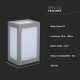Aplica LED 12W patrata Corp Gri lumina rece