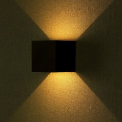 Aplica LED 5W patrata cip BRIDGELUX Corp Negru Alb Neutru