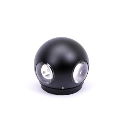 Aplica LED 4W glob Corp Negru Alb Cald