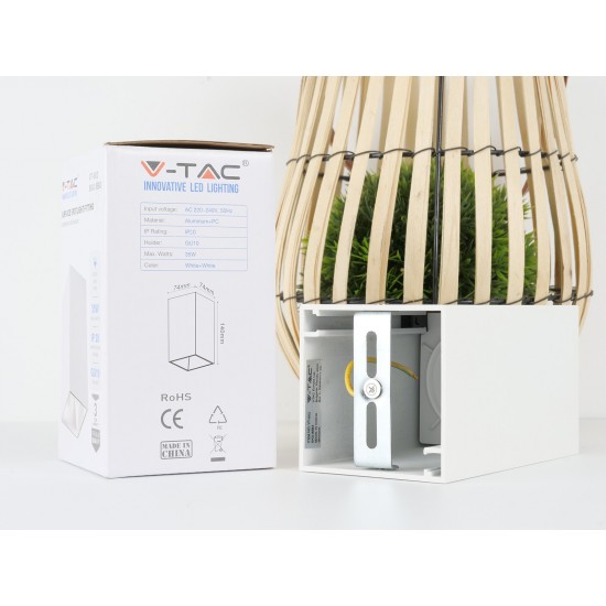 Plafoniera patrata suport GU10 corp alb reflector alb