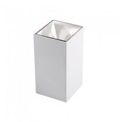 Plafoniera patrata suport GU10 corp alb reflector alb