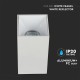 Plafoniera patrata suport GU10 corp alb reflector alb