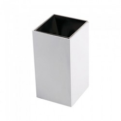 Plafoniera patrata suport GU10 corp alb reflector negru