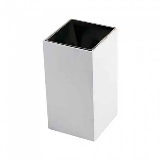Plafoniera patrata suport GU10 corp alb reflector negru
