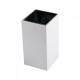 Plafoniera patrata suport GU10 corp alb reflector negru