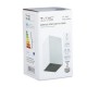 Plafoniera patrata suport GU10 corp alb reflector negru