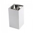Plafoniera patrata suport GU10 corp alb reflector crom