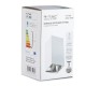 Plafoniera patrata suport GU10 corp alb reflector crom