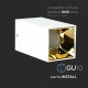 Plafoniera patrata suport GU10 corp alb reflector auriu