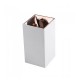 Plafoniera patrata suport GU10 corp alb reflector aur roz