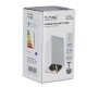 Plafoniera patrata suport GU10 corp alb reflector aur roz