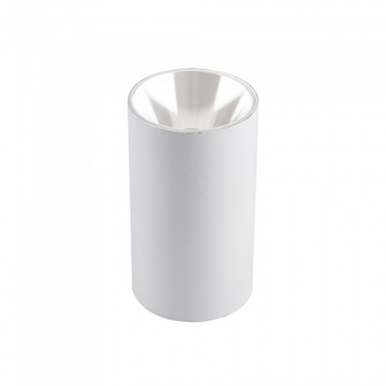 Plafoniera rotunda suport GU10 corp alb reflector alb