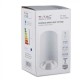 Plafoniera rotunda suport GU10 corp alb reflector alb