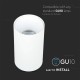 Plafoniera rotunda suport GU10 corp alb reflector alb
