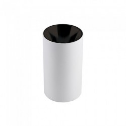 Plafoniera rotunda suport GU10 corp alb reflector negru