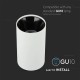 Plafoniera rotunda suport GU10 corp alb reflector negru