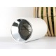 Plafoniera rotunda suport GU10 corp alb reflector crom
