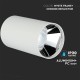 Plafoniera rotunda suport GU10 corp alb reflector crom