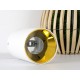 Plafoniera rotunda suport GU10 corp alb reflector auriu