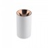 Plafoniera rotunda suport GU10 corp alb reflector aur roz